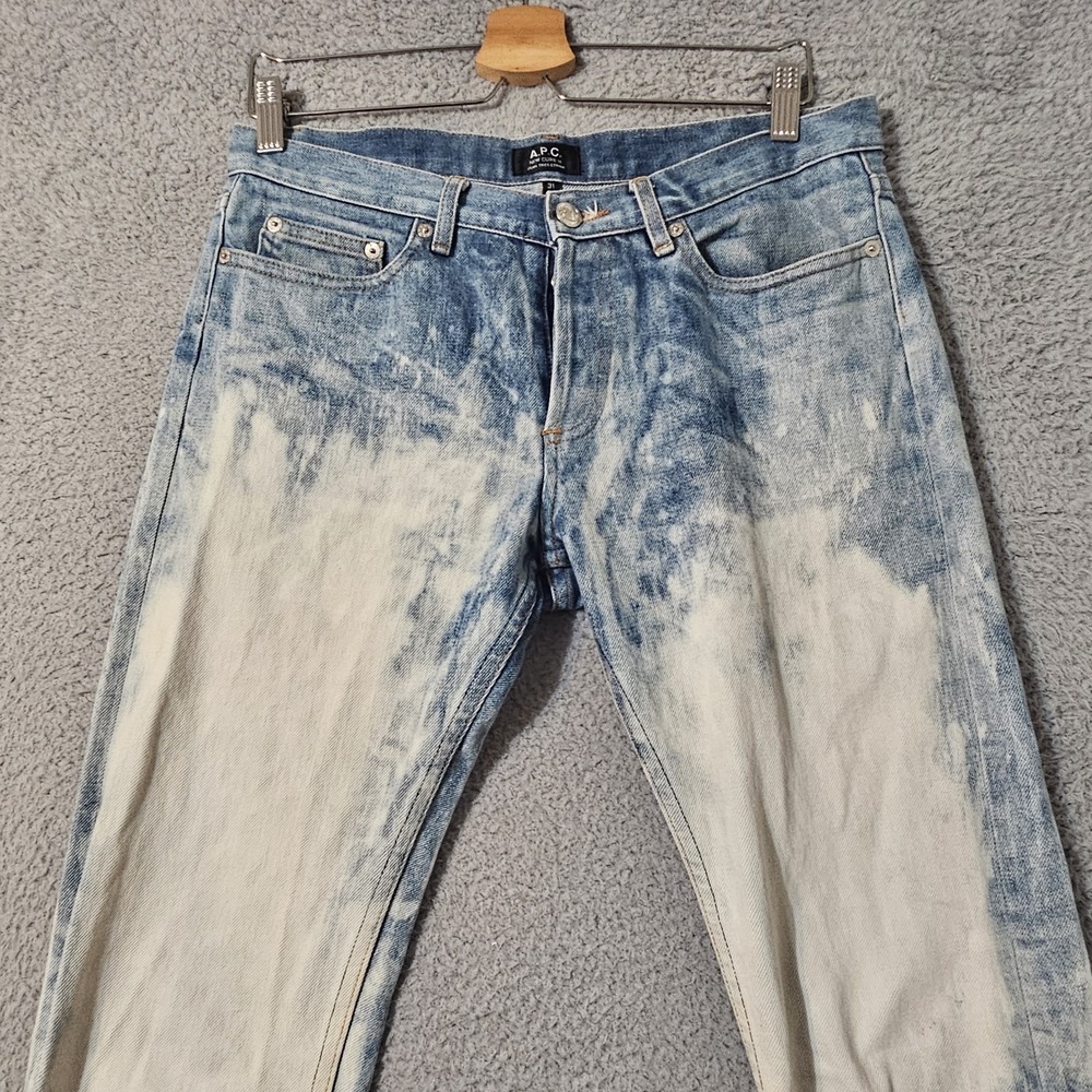 APC New Cure H Jean Tres Etroit Jeans Tie Dye Acid‎ Selvedge Men's Size 31 x 32 - Picture 3 of 9
